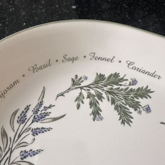Vintage Corelle Thymeless Herbs Platter Oval Serving Platter 12"x9-3/4" USA - Picture 4 of 10